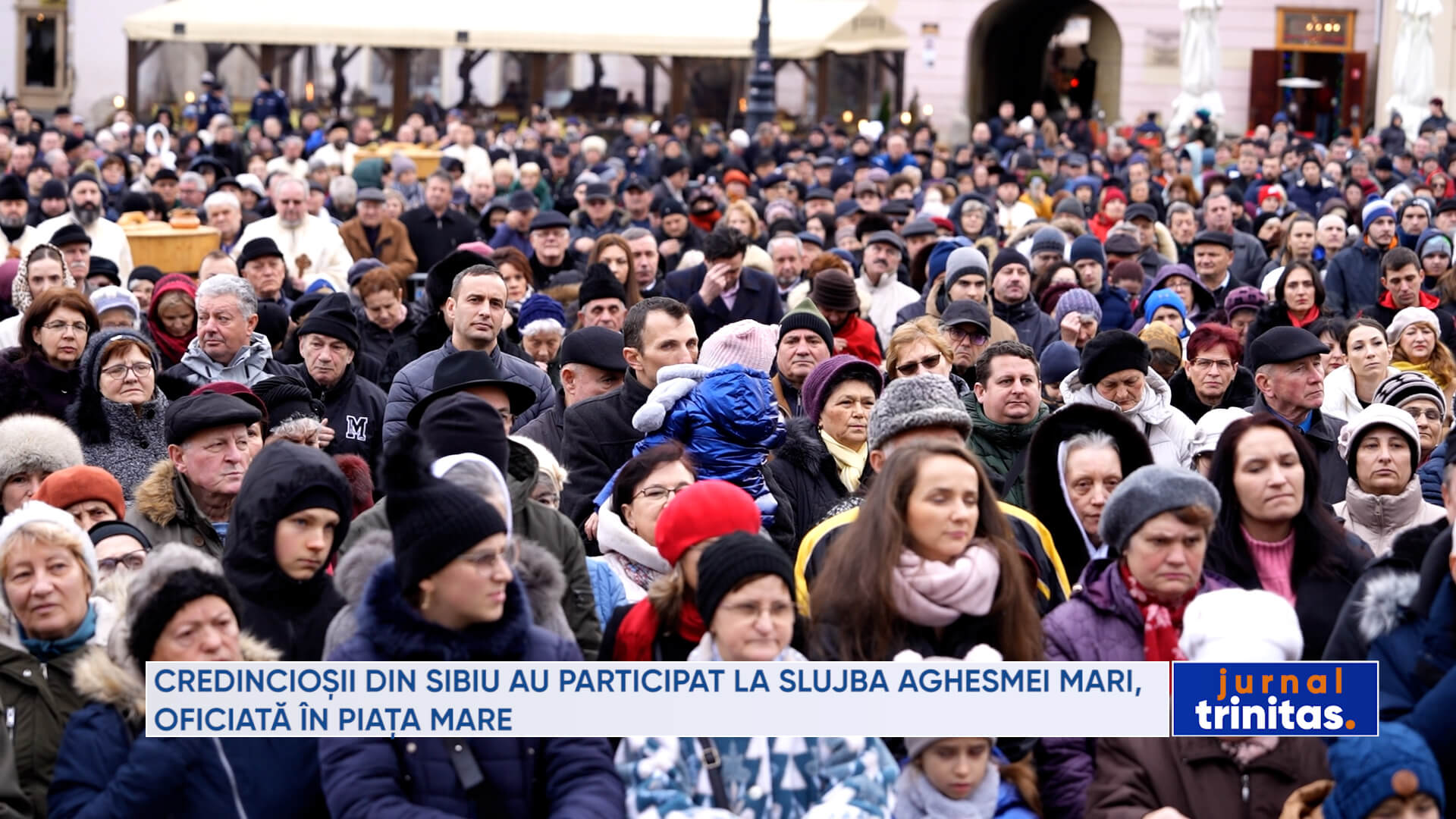 Credincioșii din Sibiu au participat la slujba Aghesmei Mari oficiată