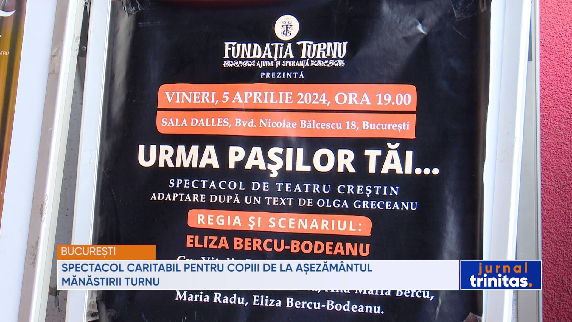 Spectacol caritabil pentru copiii de la așezământul Mănăstirii Turnu